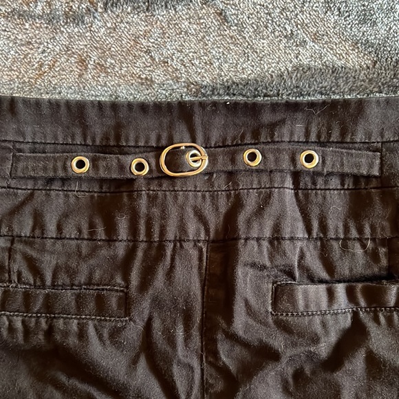 GUESS Black Three Silver Snap Waistband Shorts size 30 - Picture 6 of 9